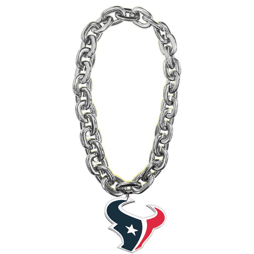 WHOLESALE HOUSTON TEXANS (SILVER) FAN CHAIN