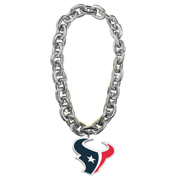 WHOLESALE HOUSTON TEXANS (SILVER) FAN CHAIN
