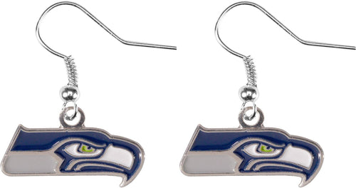 WHOLESALE SEATTLE SEAHAWKS LOGO DANGLER EARRINGS