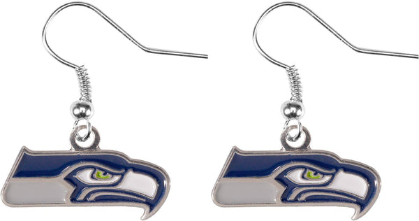 WHOLESALE SEATTLE SEAHAWKS LOGO DANGLER EARRINGS