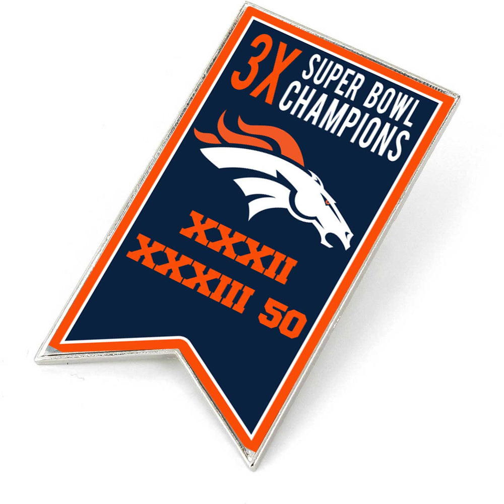 DENVER BRONCOS CHAMPIONSHIP BANNER PIN (SP)