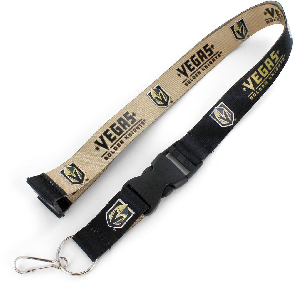 WHOLESALE LAS VEGAS GOLDEN KNIGHTS (BLACK/GOLD) REVERSIBLE LANYARD