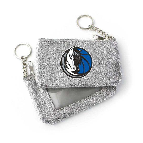WHOLESALE DALLAS MAVERICKS (SILVER) SPARKLE COIN PURSE (OC)
