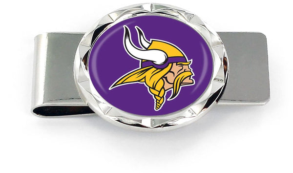 WHOLESALE MINNESOTA VIKINGS DIAMOND CUT MONEY CLIP