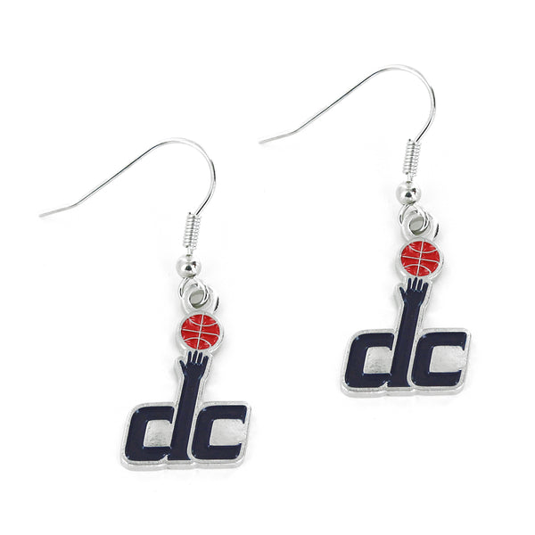 WHOLESALE WASHINGTON WIZARDS LOGO DANGLER EARRINGS
