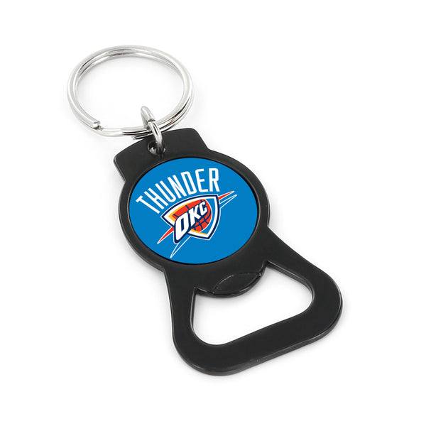 WHOLESALE OKLAHOMA CITY THUNDER (BLACK) BOTTLE OPENER KEYCHAIN