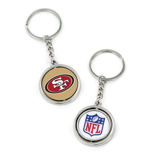 SAN FRANCISCO 49ERS SPINNING KEYCHAIN