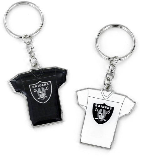 WHOLESALE LAS VEGAS RAIDERS REVERSIBLE HOME/AWAY JERSEY KEYCHAIN