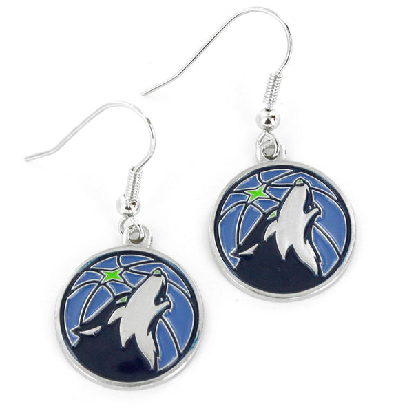 WHOLESALE MINNESOTA TIMBERWOLVES DANGLER EARRINGS