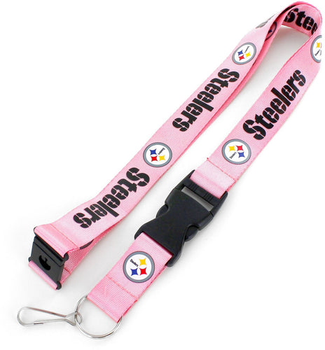 WHOLESALE PITTSBURGH STEELERS (PINK) TEAM LANYARD