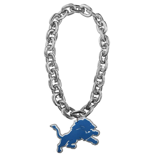 WHOLESALE DETROIT LIONS (SILVER) FAN CHAIN