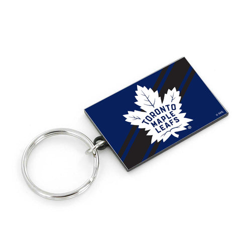WHOLESALE TORONTO MAPLE LEAFS STRIPED KEYCHAIN