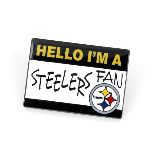 WHOLESALE PITTSBURGH STEELERS NAME TAG PIN