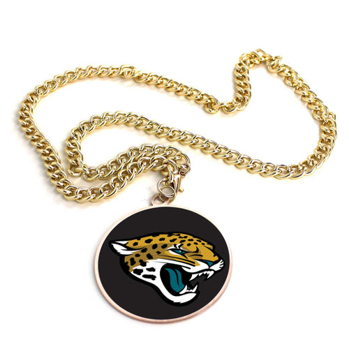 JACKSONVILLE JAGUARS (GOLD) TEAM EMBLEM NECKLACE