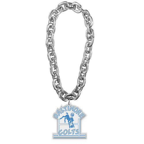 WHOLESALE INDIANAPOLIS COLTS (SILVER) "BALT" THROWBACK FAN CHAIN