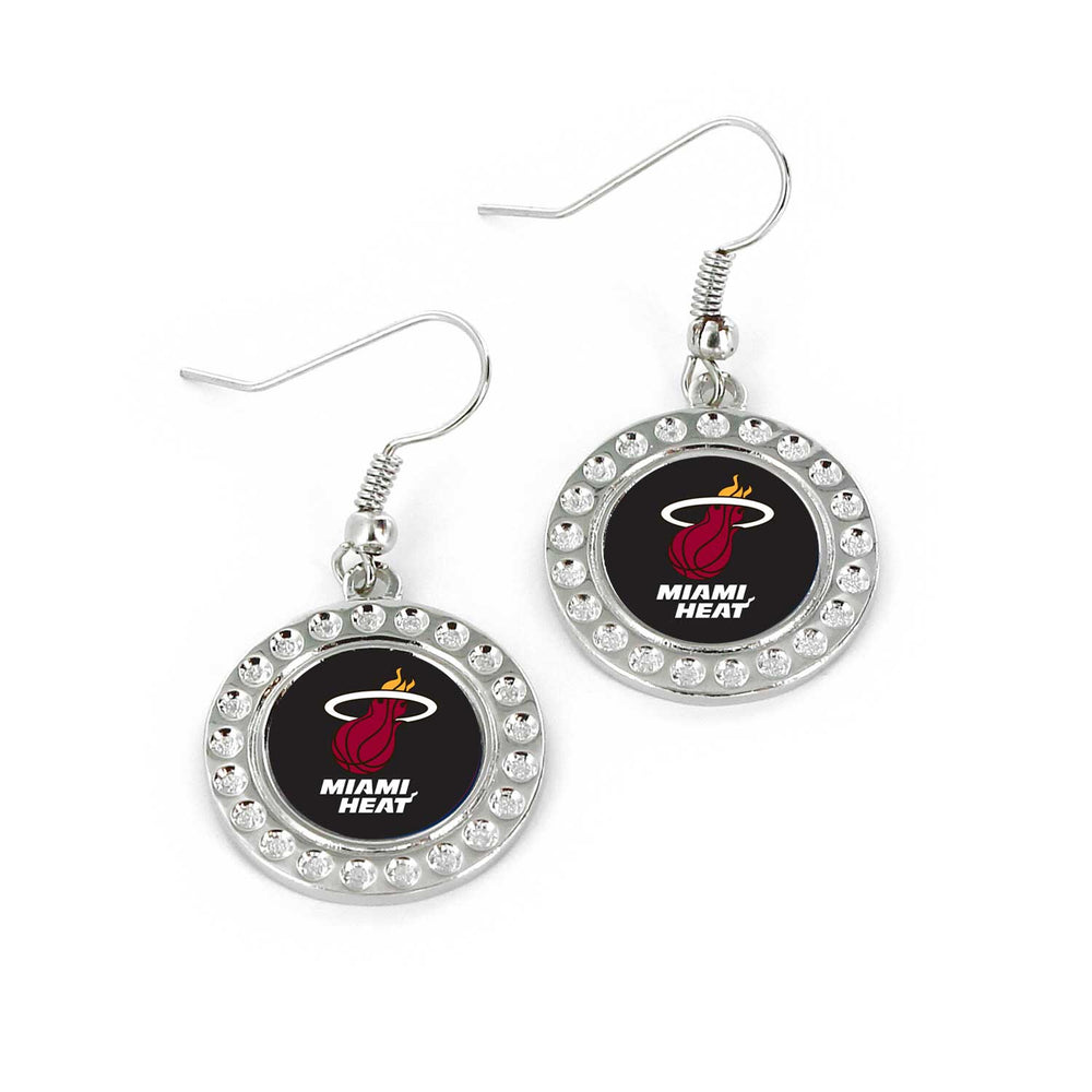 WHOLESALE MIAMI HEAT DIMPLE EARRINGS (FJ-1080)
