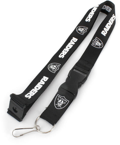 WHOLESALE LAS VEGAS RAIDERS (BLACK & WHITE) TEAM LANYARD