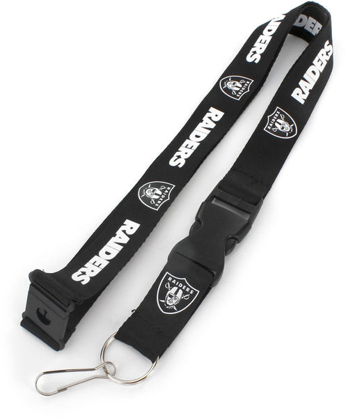 WHOLESALE LAS VEGAS RAIDERS (BLACK & WHITE) TEAM LANYARD