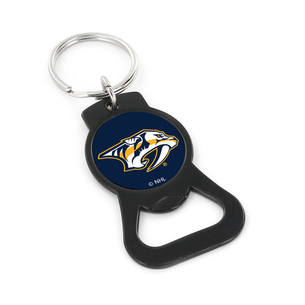 WHOLESALE NASHVILLE PREDATORS (BLACK) BOTTLE OPENER KEYCHAIN