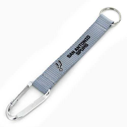 WHOLESALE SAN ANTONIO SPURS (SILVER) CARABINER LANYARD KEYCHAIN