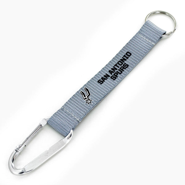 WHOLESALE SAN ANTONIO SPURS (SILVER) CARABINER LANYARD KEYCHAIN