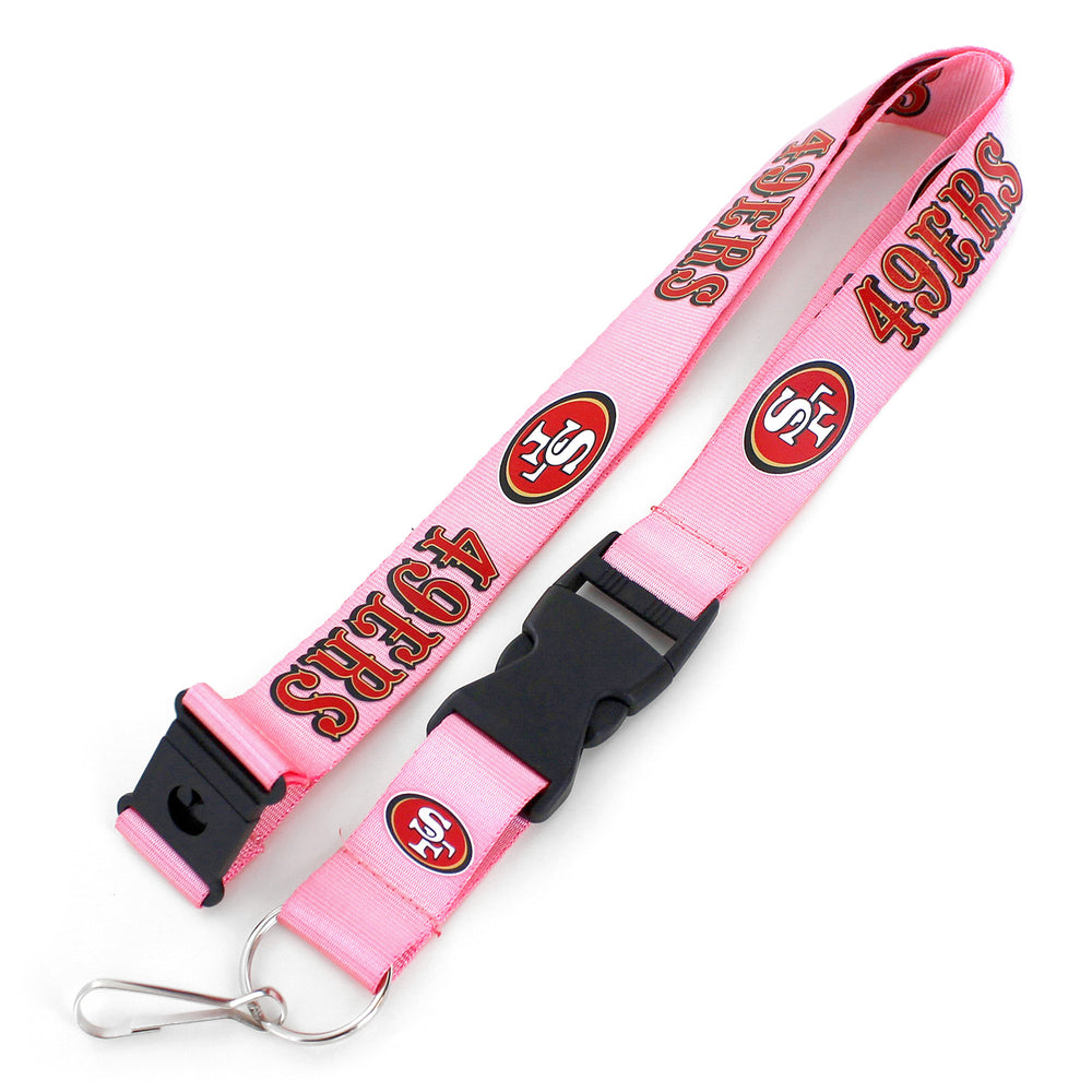 WHOLESALE SAN FRANCISCO 49ERS (PINK) TEAM LANYARD