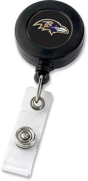 BALTIMORE RAVENS (BLACK) BADGE REEL (NE)