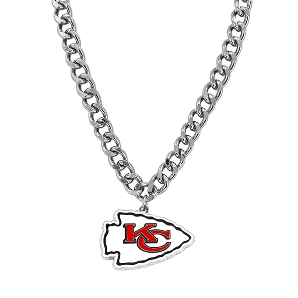 WHOLESALE KANSAS CITY CHIEFS HEAVYWEIGHT TEAM LOGO NECKLACE