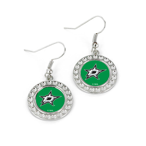 WHOLESALE DALLAS STARS DIMPLE EARRINGS (FJ-1080)