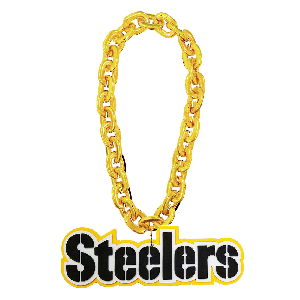 WHOLESALE PITTSBURGH STEELERS WORDMARK (GOLD) FAN CHAIN