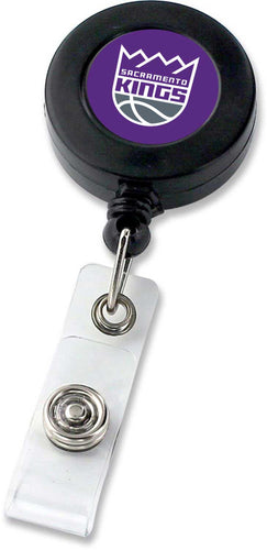 WHOLESALE SACRAMENTO KINGS RETRACTABLE BADGE HOLDER BLACK (NE)