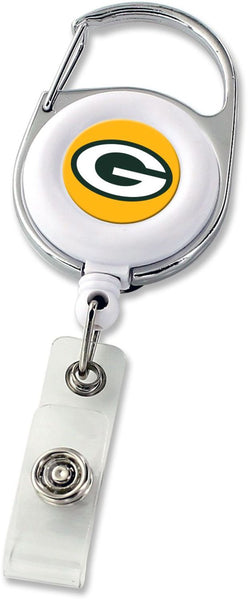 WHOLESALE GREEN BAY PACKERS (YELLOW LOGO) DELUXE CLIP BADGE REEL