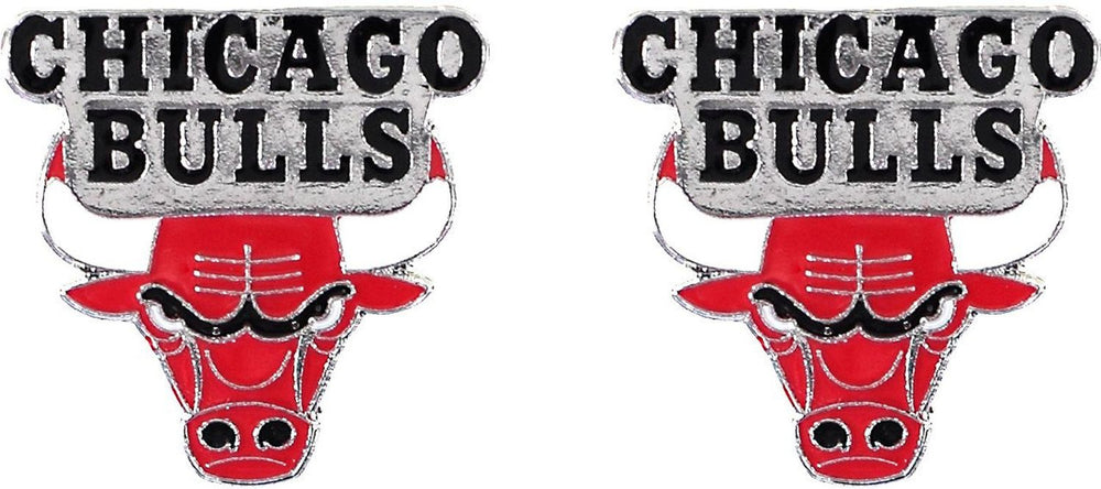 CHICAGO BULLS TEAM POST EARRINGS