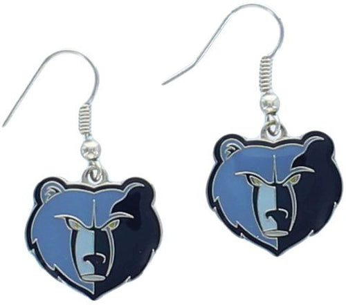 WHOLESALE MEMPHIS GRIZZLIES LOGO DANGLER EARRINGS