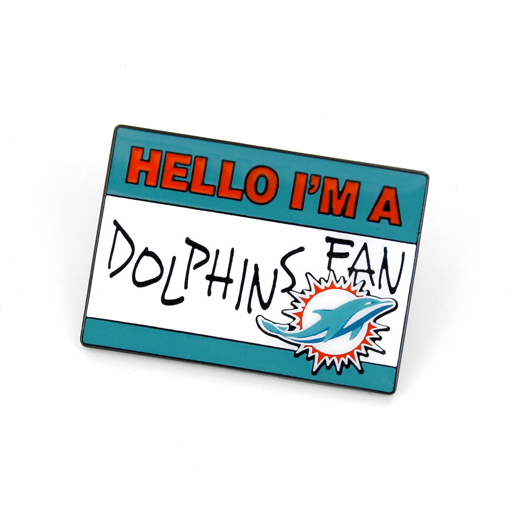 WHOLESALE MIAMI DOLPHINS NAME TAG PIN