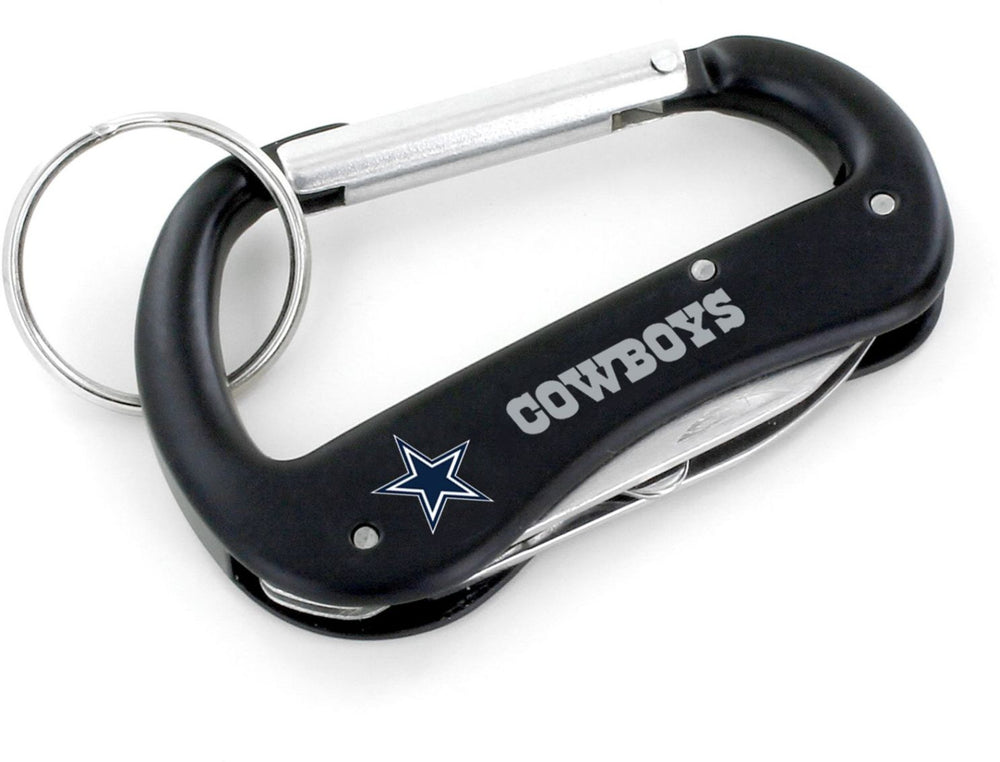 WHOLESALE DALLAS COWBOYS CARABINER MULTI TOOL KEYCHAIN (SP)