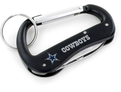 WHOLESALE DALLAS COWBOYS CARABINER MULTI TOOL KEYCHAIN (SP)