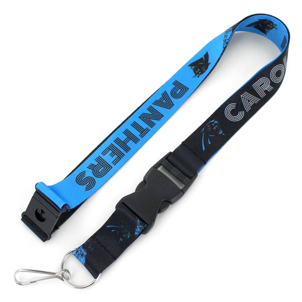 WHOLESALE CAROLINA PANTHERS CROSSFADE LANYARD