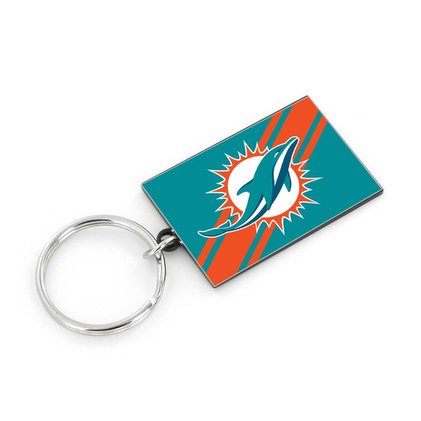 WHOLESALE MIAMI DOLPHINS STRIPED KEYCHAIN