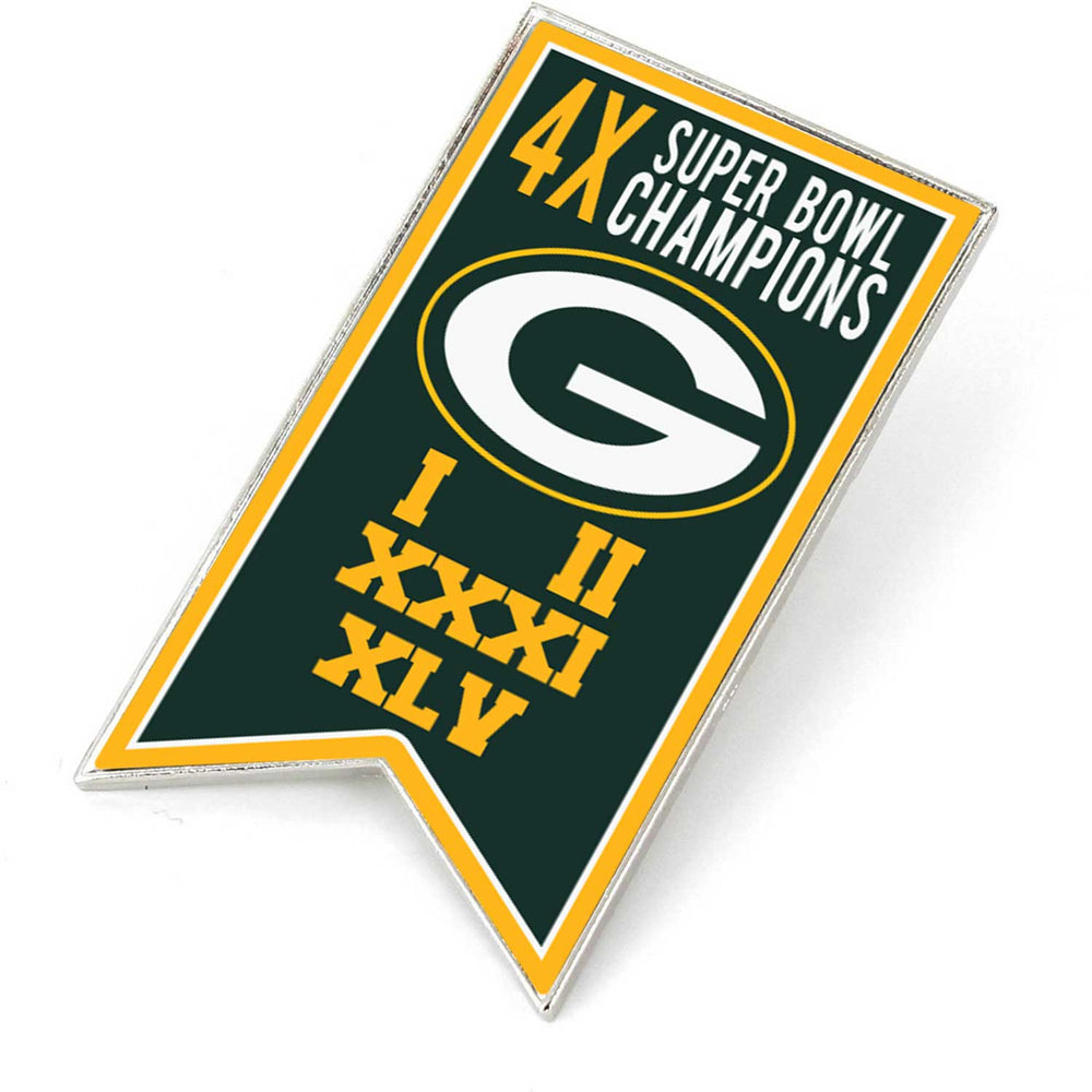 WHOLESALE GREEN BAY PACKERS CHAMPIONSHIP BANNER PIN (SP)