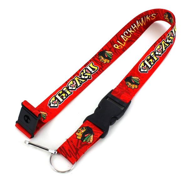 WHOLESALE CHICAGO BLACKHAWKS GRAFFITI LANYARD
