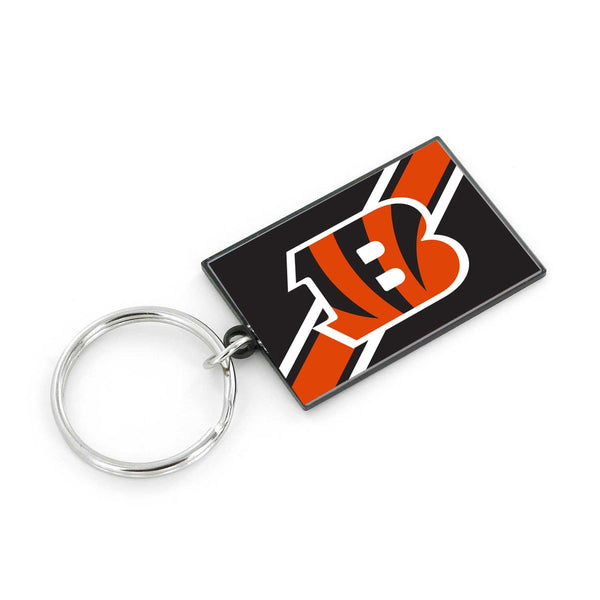WHOLESALE CINCINNATI BENGALS STRIPED KEYCHAIN