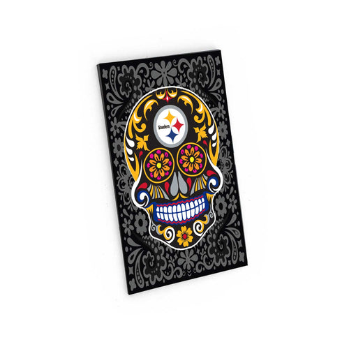 WHOLESALE PITTSBURGH STEELERS SUGAR SKULL PATTERN MAGNET