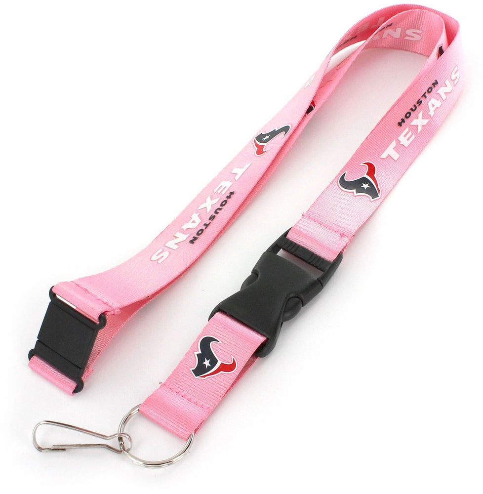 WHOLESALE HOUSTON TEXANS (PINK) TEAM LANYARD