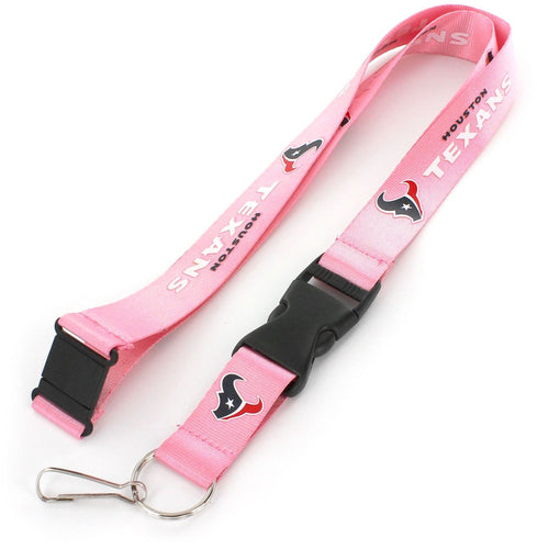 WHOLESALE HOUSTON TEXANS (PINK) TEAM LANYARD