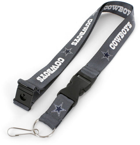 WHOLESALE DALLAS COWBOYS (CHARCOAL) TEAM LANYARD