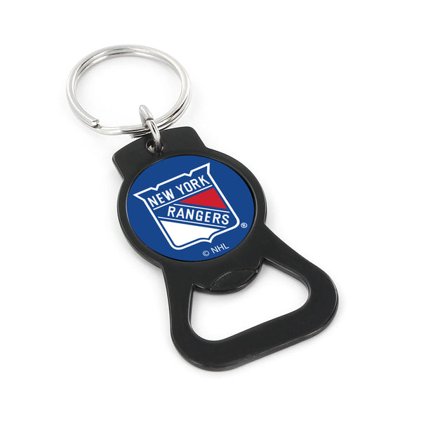 WHOLESALE NEW YORK RANGERS (BLACK) BOTTLE OPENER KEYCHAIN