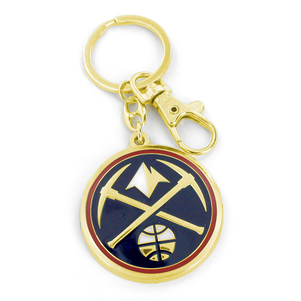 WHOLESALE DENVER NUGGETS TEAM LOGO HEAVYWEIGHT KEYCHAIN