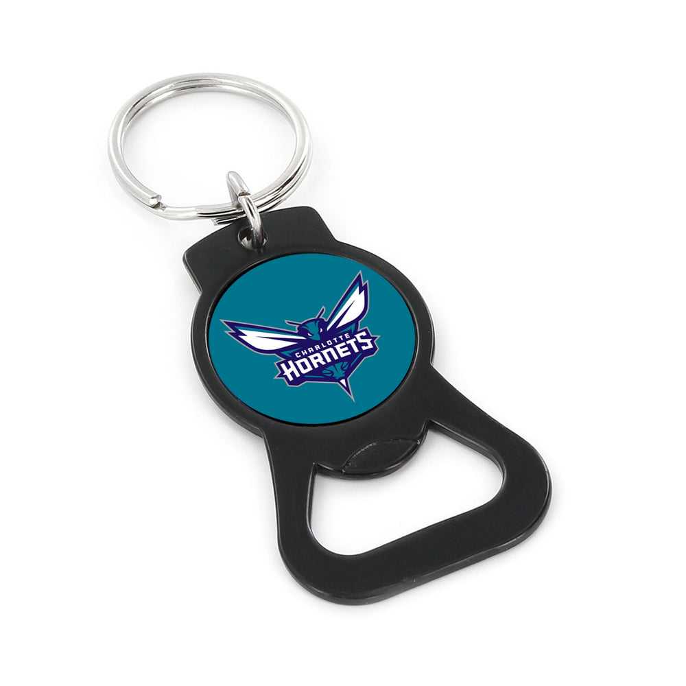 CHARLOTTE HORNETS (BLACK) BOTTLE OPENER KEYCHAIN