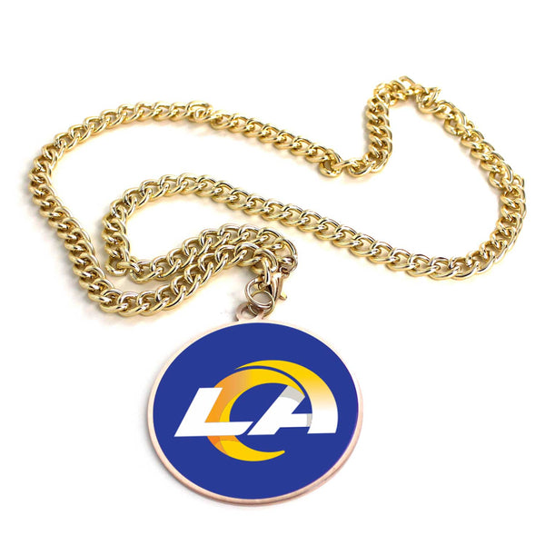 WHOLESALE LOS ANGELES RAMS (GOLD) TEAM EMBLEM NECKLACE